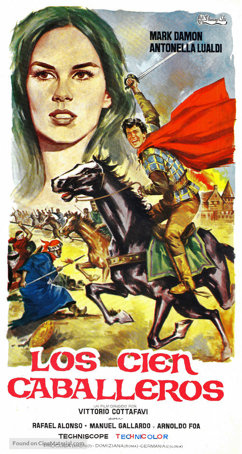 Cento cavalieri, I - Spanish Movie Poster