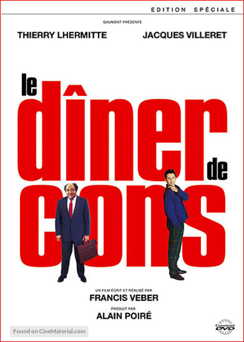 Le d&icirc;ner de cons - French DVD movie cover