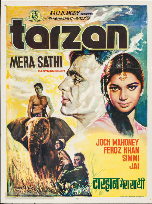 Tarzan Goes to India - Indian Movie Poster
