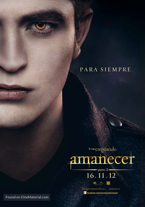 The Twilight Saga: Breaking Dawn - Part 2 - Spanish Movie Poster