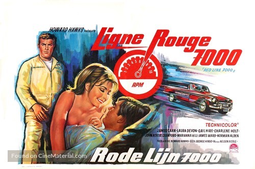 Red Line 7000 - Belgian Movie Poster