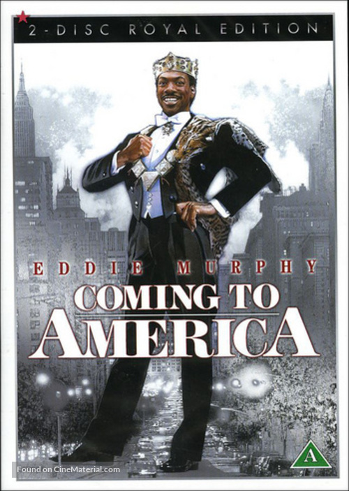 Coming To America - Danish DVD movie cover