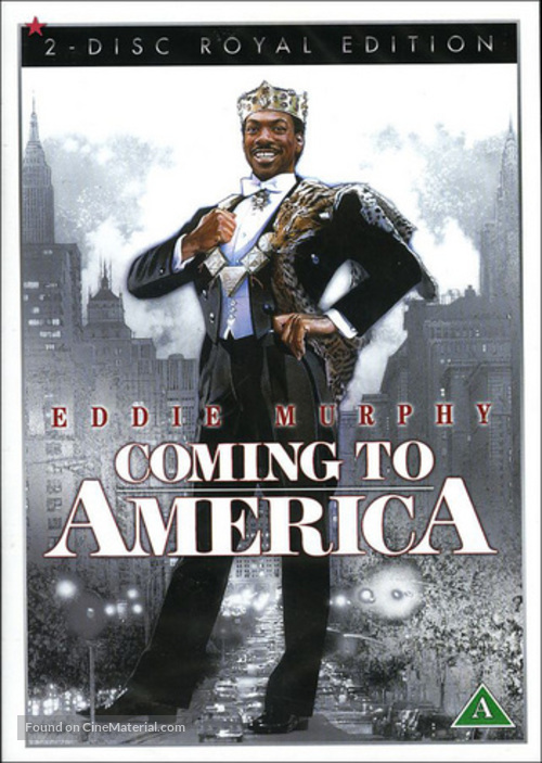 Coming To America - Danish DVD movie cover
