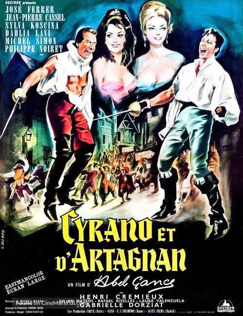 Cyrano et d&#039;Artagnan - French Movie Poster