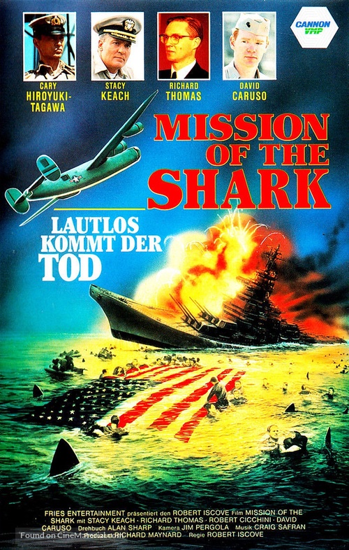 Mission of the Shark: The Saga of the U.S.S. Indianapolis - German VHS movie cover