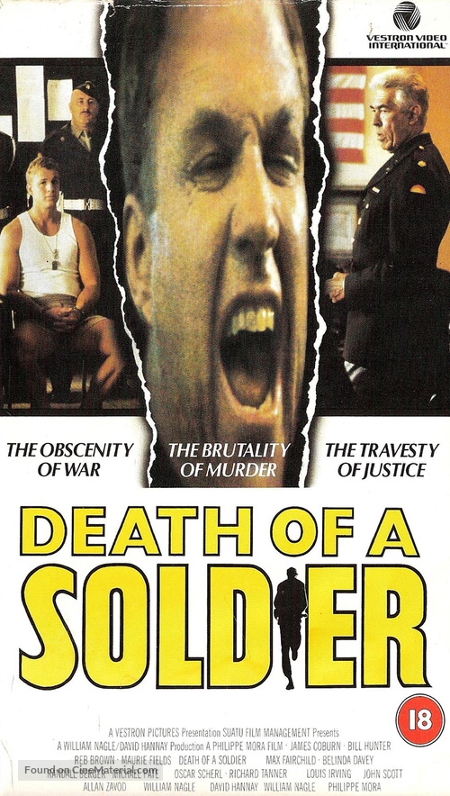 Death of a Soldier - British VHS movie cover