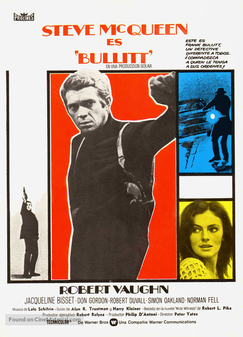 Bullitt - Spanish Movie Poster