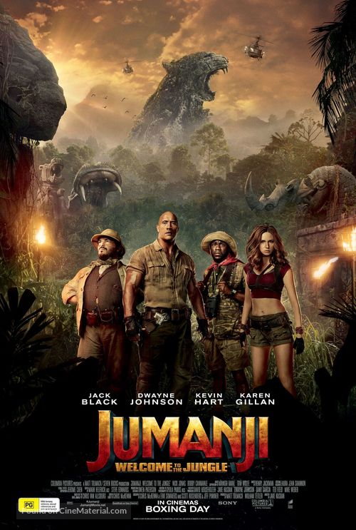 Jumanji: Welcome to the Jungle - Australian Movie Poster