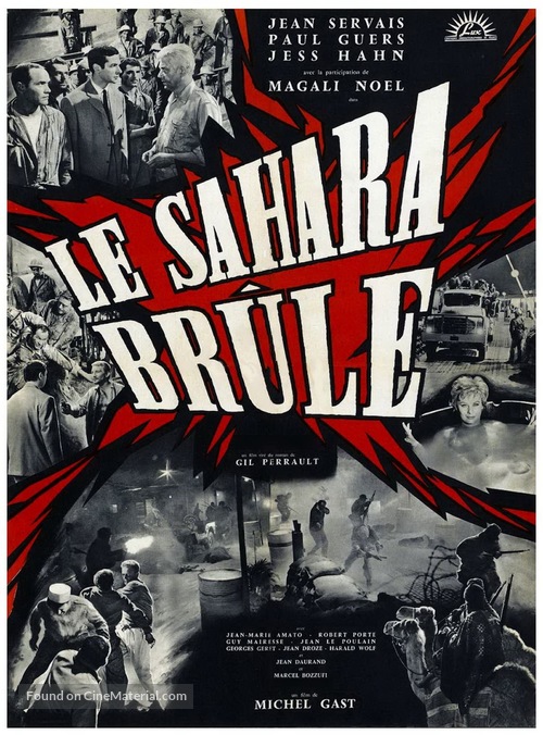 Le Sahara br&ucirc;le - French Movie Poster