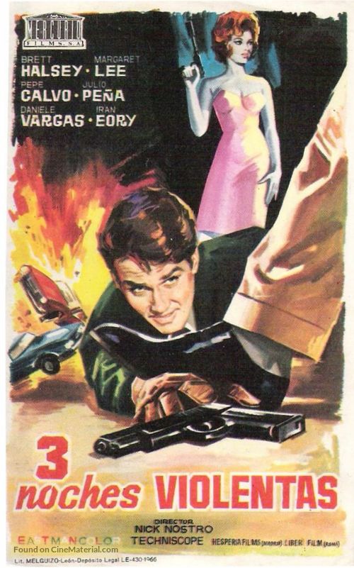 Tre notti violente - Spanish Movie Poster