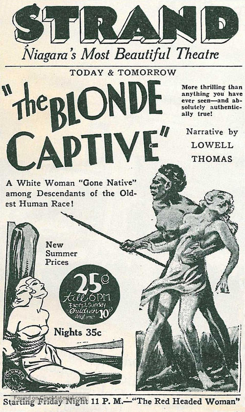 The Blonde Captive - poster