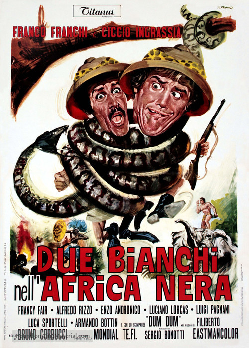 Due bianchi nell&#039;Africa nera - Italian Movie Poster