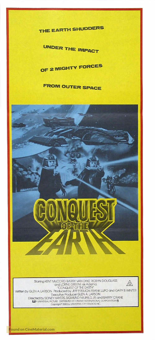 Conquest of the Earth - Australian Movie Poster