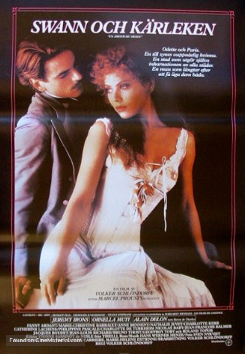 Un amour de Swann - Swedish Movie Poster