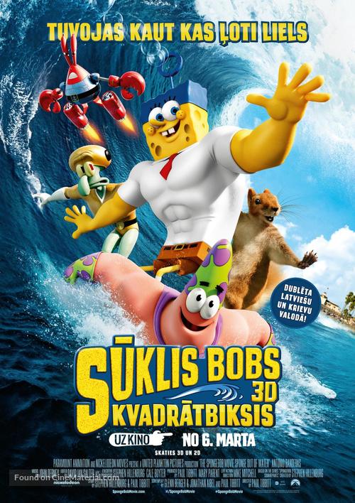 The SpongeBob Movie: Sponge Out of Water - Latvian Movie Poster