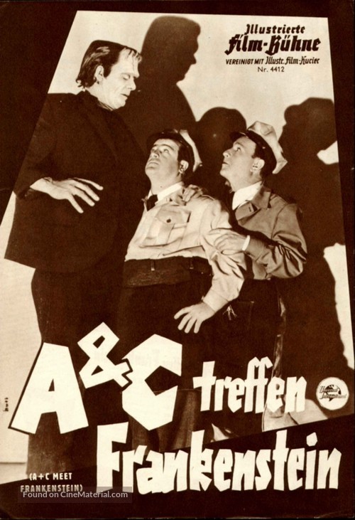 Bud Abbott Lou Costello Meet Frankenstein - German poster