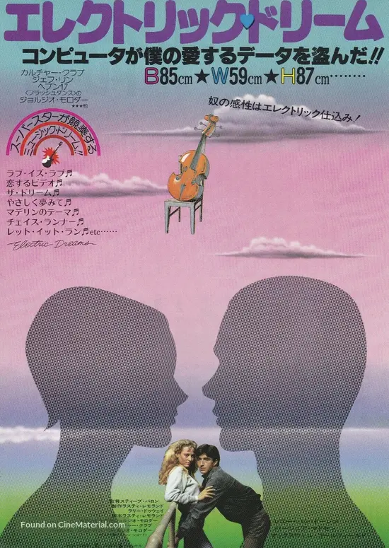 Electric Dreams 1984 Japanese Movie Poster