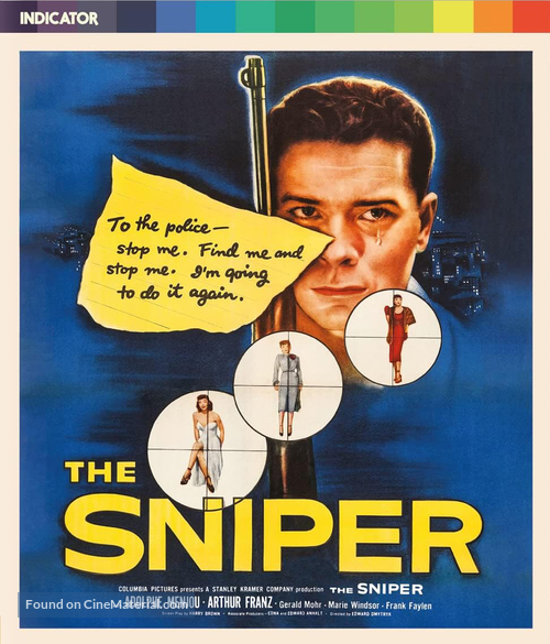 The Sniper - British Blu-Ray movie cover