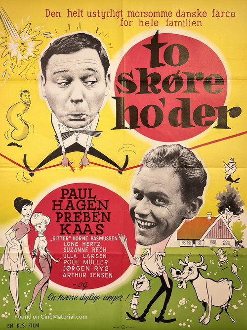 To sk&oslash;re ho&#039;der - Danish Movie Poster