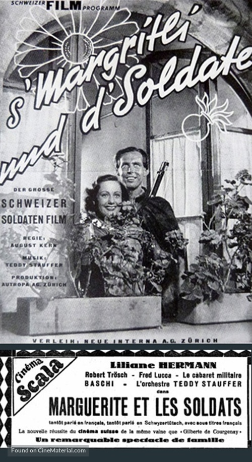 S&#039;Margritli und d&#039;Soldate: Ernstes und Heiteres aus der Grenzbesetzung - Swiss Movie Poster