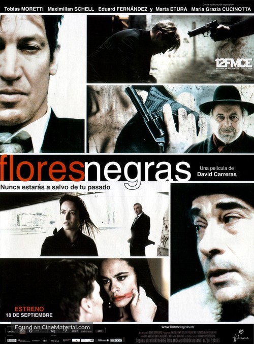 Flores negras - Spanish Movie Poster