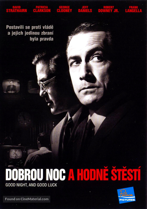 Good Night, and Good Luck. - Czech DVD movie cover