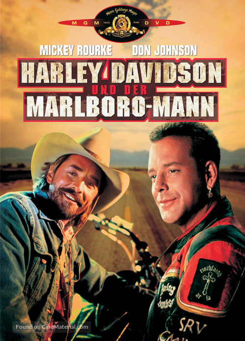 Harley Davidson and the Marlboro Man - German DVD movie cover