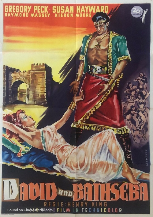 David and Bathsheba - German Movie Poster