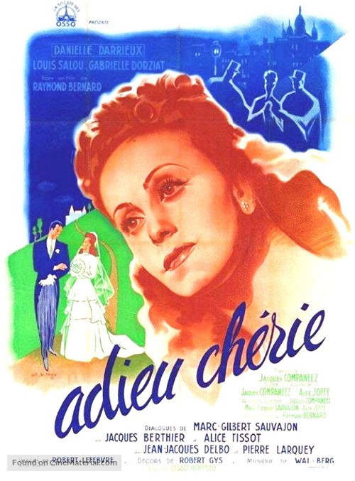 Adieu... Ch&eacute;rie - French Movie Poster