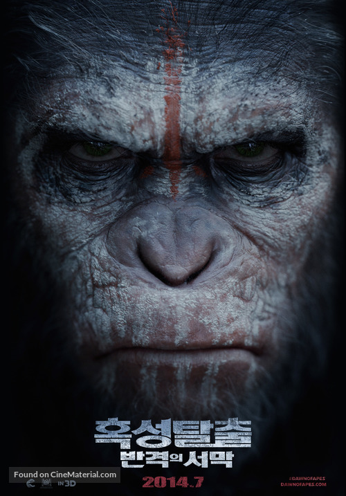 Dawn of the Planet of the Apes - South Korean Movie Poster