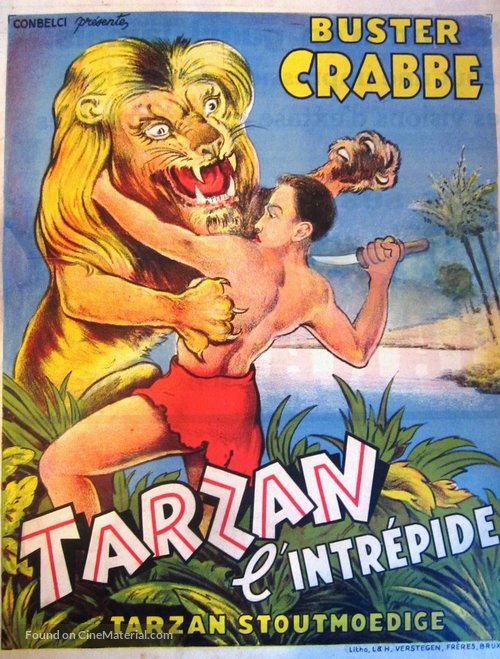 Tarzan the Fearless - Belgian Movie Poster