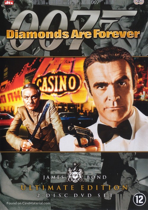 Diamonds Are Forever - Dutch DVD movie cover