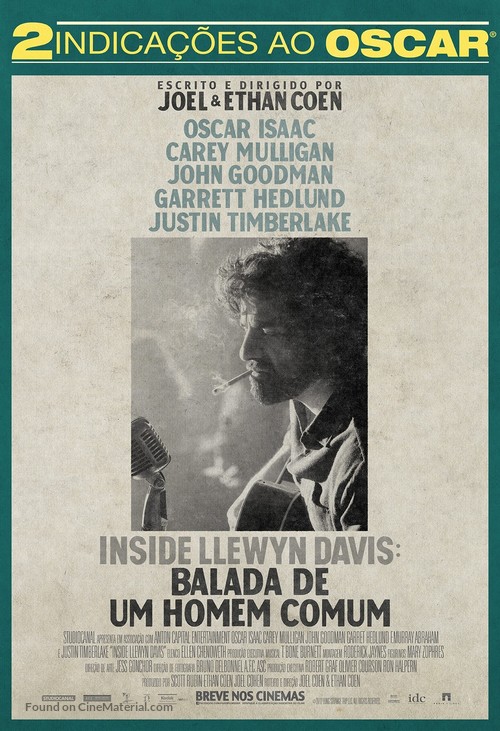 Inside Llewyn Davis - Brazilian Movie Poster