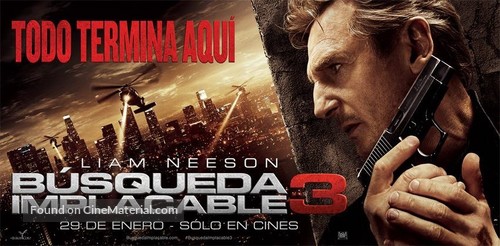 Taken 3 - Argentinian Movie Poster