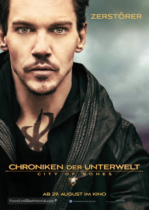 The Mortal Instruments: City of Bones - German Movie Poster