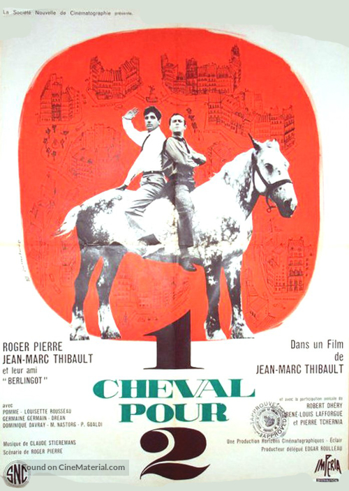 Un cheval pour deux - French Movie Poster