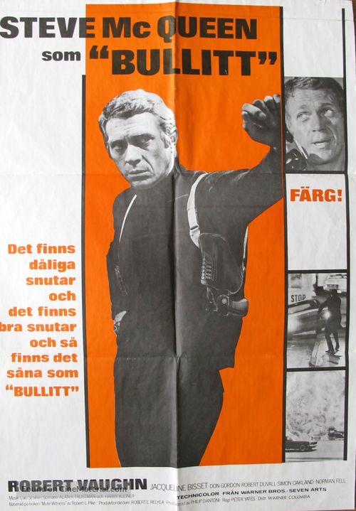 Bullitt - Swedish Movie Poster