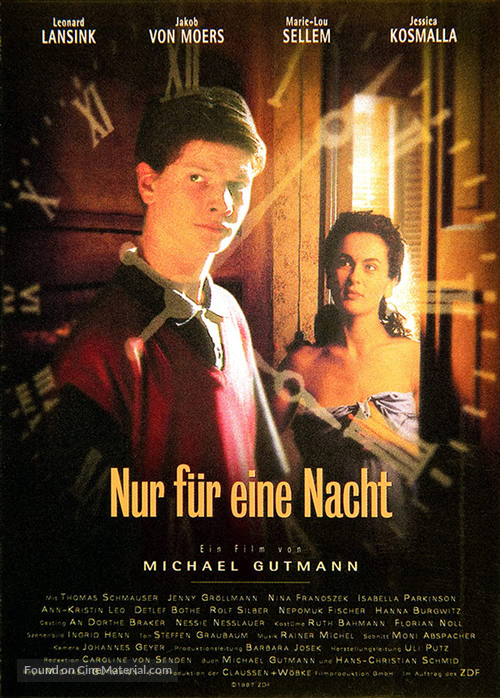 Nur f&uuml;r eine Nacht - German Movie Poster