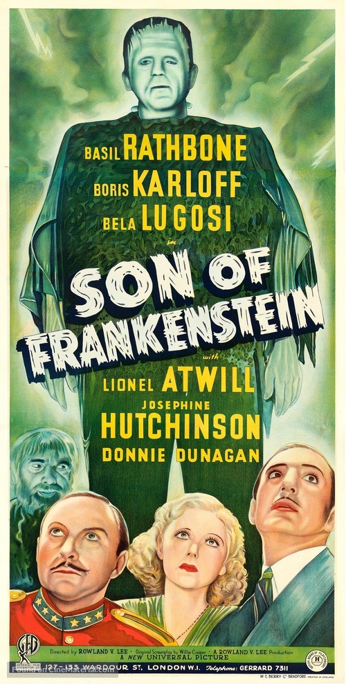 Son of Frankenstein - British Movie Poster