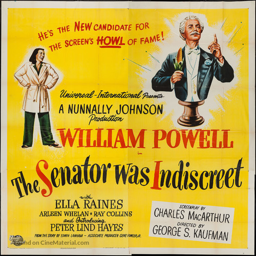 The Senator Was Indiscreet - Movie Poster