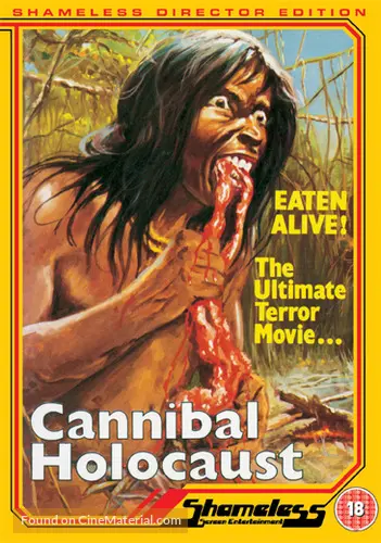 Cannibal Holocaust - British DVD movie cover