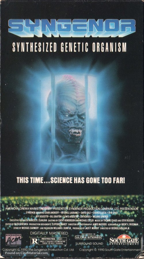 Syngenor - VHS movie cover