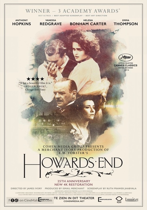 Howards End - Dutch Movie Poster