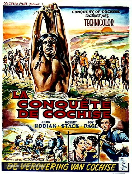 Conquest of Cochise - Belgian Movie Poster