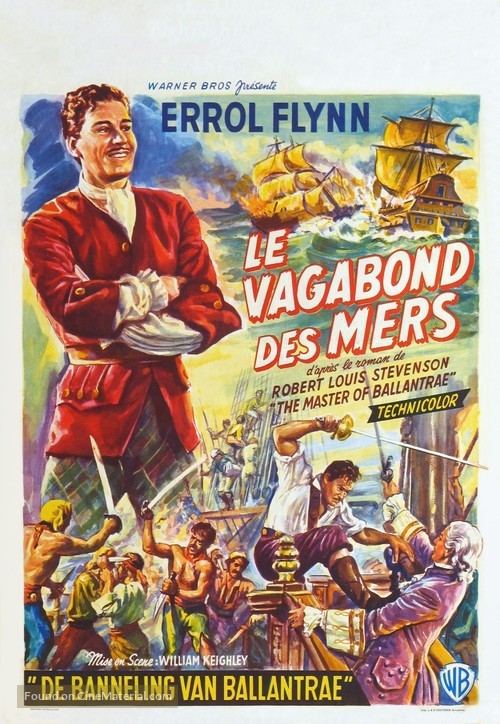 The Master of Ballantrae - Belgian Movie Poster