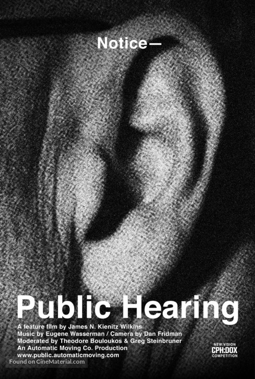 Public Hearing - Movie Poster