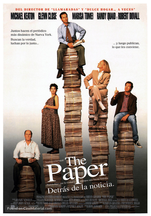 The Paper - Spanish Movie Poster