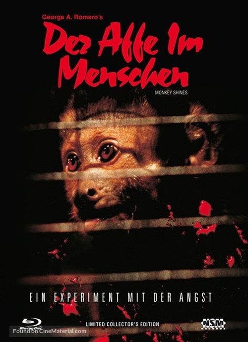 Monkey Shines - Austrian Blu-Ray movie cover