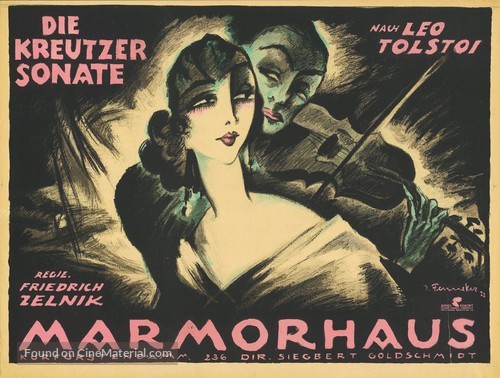 Die Kreutzersonate - German Movie Poster