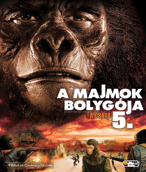 Battle for the Planet of the Apes - Hungarian Blu-Ray movie cover